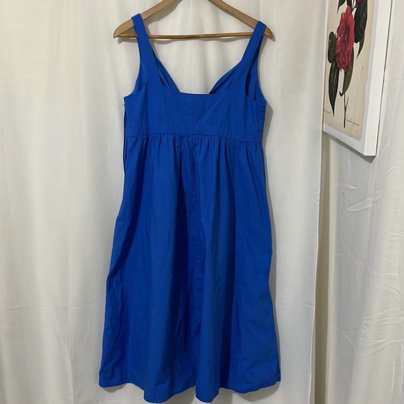 NWT Banana Republic Blue Sleeveless Empire Waist Dress a210 - Picture 4 of 4